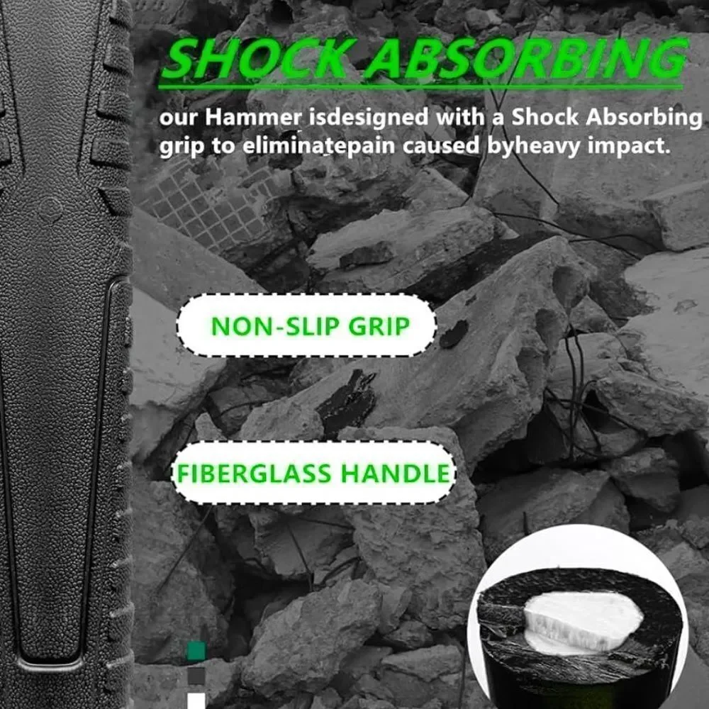glorousamc Forged Adze Pick Weeding Mattock Pick Mattock w/Fiberglass Handle - Picture 7 of 13
